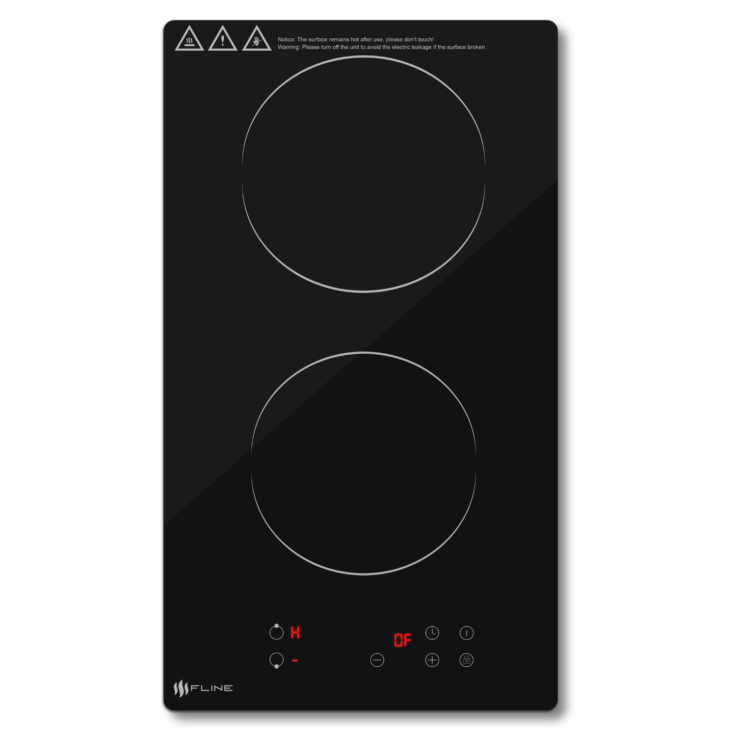 FLINE | Parrilla de Inducción Magnética Empotrable 2 Quemadores 1500W 110v | Belfast 2