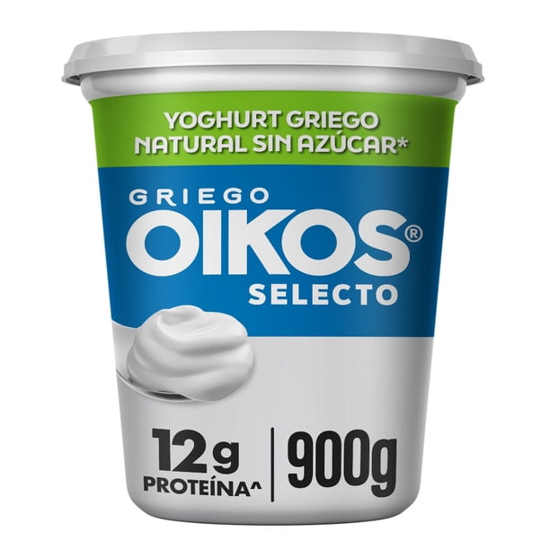 Yogurt Griego Oikos Selecto Natural 12g Proteína Sin Azúcar Añadida 900g