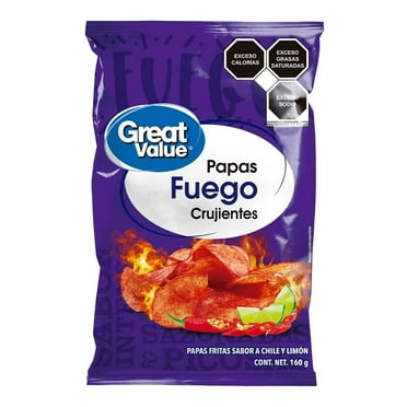 Papas fritas Great Value fuego crujientes 160 g