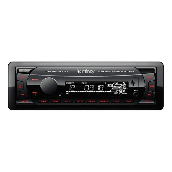 AUTOESTEREO UN DIN BT-SD-AUX MARCA INFINITY JBL ALPH/100