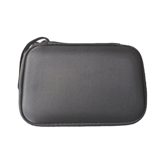 estuche de transporte para consola de juegos ayn thor, resistente a golpes, impermeable, bolsa protectora para accesorios de consola portátil, bolsa de almacenamiento Estuche negro rígido para Ayn THOR, vista frontal centrada; exterior de tela Oxford con textura tejida, cremallera perimetral y cordón de transporte, dimensiones aprox. 19.5 x 13 x 5 cm; compatible con consola y accesorios según especificaciones, y también suele usarse para guardar controles y cables en viajes.