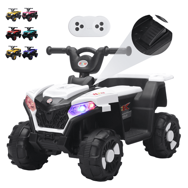 Cuatrimoto Eléctrica Para Niños Dodo Kids Bdm803 Batería 6v Blanco