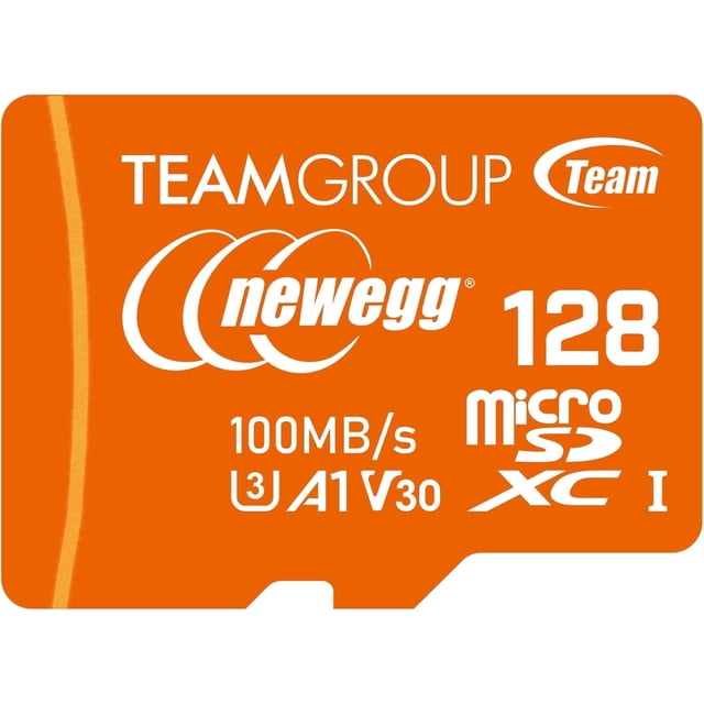 NEWEGG Tarjeta microSDXC A1, Velocidad de Lectura hasta 100 MB/S, 128 GB para Cámaras, Drones y Smartphones Android, 4K UHD U3 V30, TUS-SDX128GIV30A172
