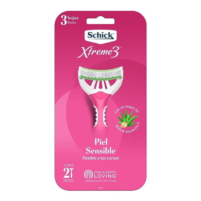 Máquina para afeitar Schick Xtreme 3 piel sensible 2 pzas