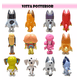 thumbnail image 4 of 12pcs Bluey Familia Y Amigos Figura Modelo Juguete COLORES MIXTOS, 4 of 5