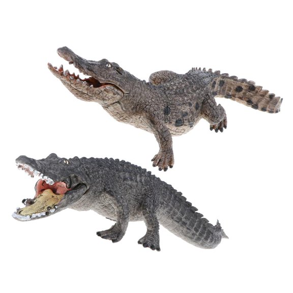 2 Piezas de Cocodrilos de Simulación Yotijar Juguete de Figura Animal