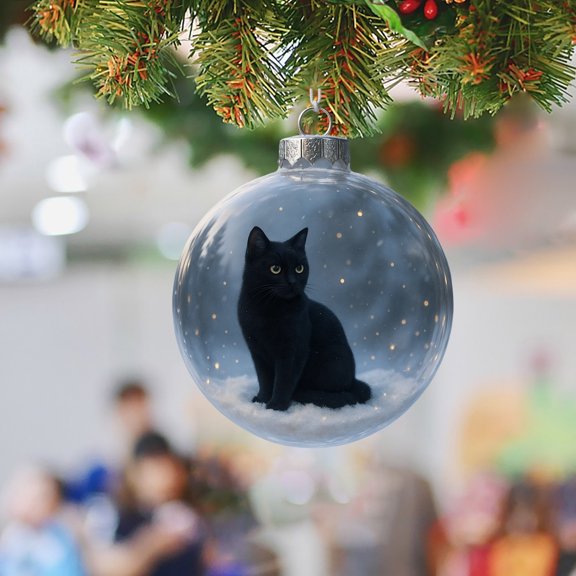 CaiYueKe Christmas Cat Ornaments Set Cute Kitty Tree Decorations Holiday Pet Pendant Collection Festive Animal Decor for Cat Lovers Home Party Supplies