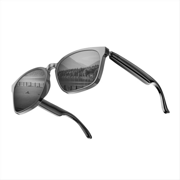 Gafas Inteligentes con IA, Bluetooth 5.4, Altavoz, Traductor de 145 Idiomas en Tiempo Real, Gafas de Sol con IA para Hombre y Mujer A