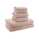 thumbnail image 1 of Juego De Toallas De Baño Vellón De Coral 6 Piezas Marrón, 1 of 5