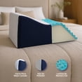 thumbnail image 2 of Almohada Soporte para Elevación de Piernas Snow DR JOOHN (Memory Gel) 61x43x28cm, 2 of 5