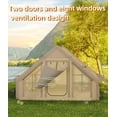 thumbnail image 3 of Yeshouse Tienda de campaña inflable para 6-8 personas, impermeable, de montaje rápido y con bomba, Oxford, de lujo, ideal para acampar y aventuras al aire libre, glamping, 3 of 7