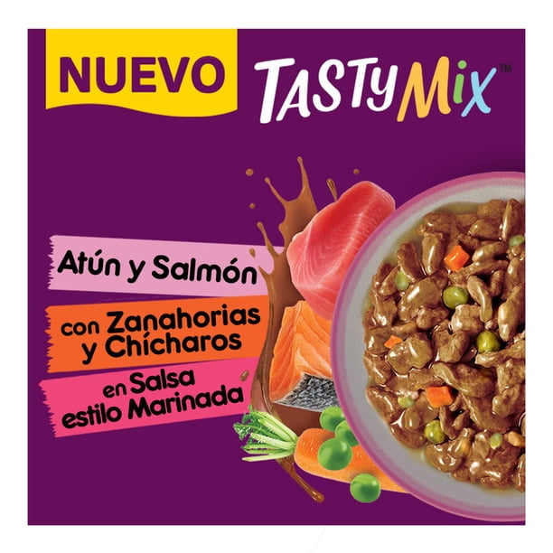 Imagen 3 de Alimento humedo para gato Whiskas Tasty mix Atún y Salmón 75g