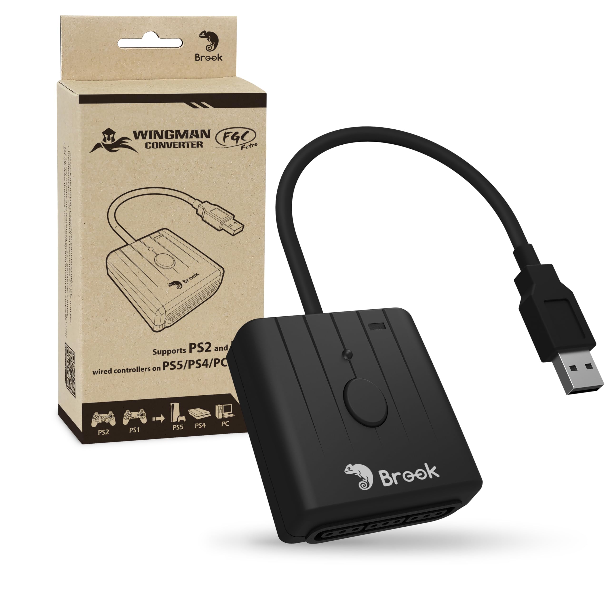 Adaptador de controlador Brook PS1/PS2 a PS5/PS4/PC