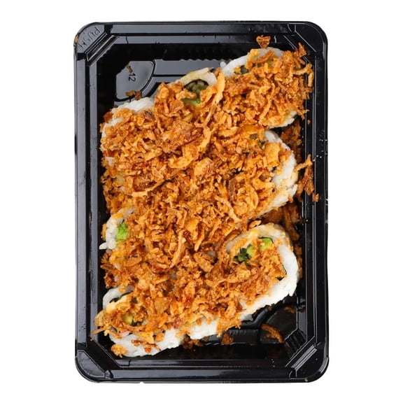 Sushi Happy Tokyo Crunch Cali Roll con Cebolla Frita y Salsa Anguila