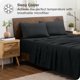 thumbnail image 2 of Juego de Fundas de Almohada Bare Home Cierre Tipo Sobre Colección Premium 1800 Color Negro Tamaño King 20 x 36 2 Unidades, 2 of 6