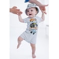 thumbnail image 2 of Conjunto para Bebés Niños Monster Jam: Mameluco y Sombrero Tipo Bucket Gris 24 Meses, 2 of 6