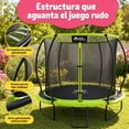 thumbnail image 4 of Trampolín Brincolin Calabaza 8 Pies Little Monkey Escalera Reforzado 2.4m, 4 of 9