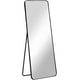 thumbnail image 1 of Espejo de Piso Cuerpo Completo Bluelander con Soporte y Marco de Aluminio, Espejo Rectangular 160 x 50 cm, Negro, 1 of 3