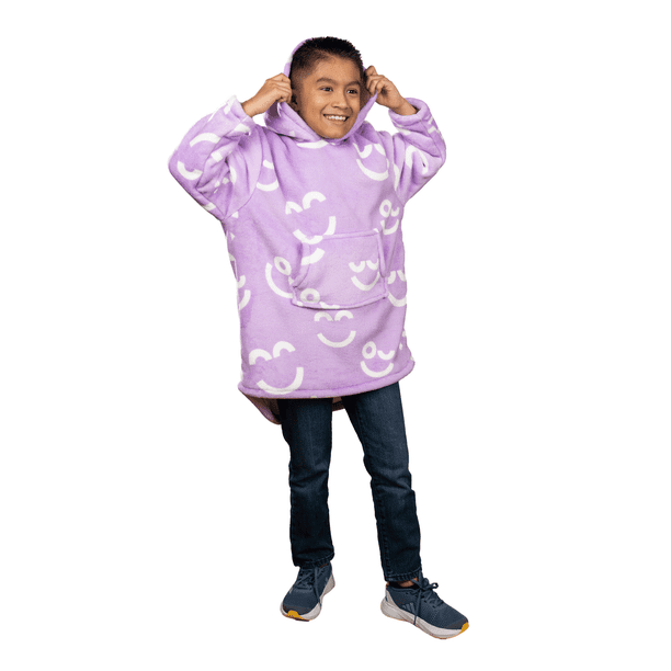 Sudadera Cobija Polar con Capucha Infantil Unitalla Lila