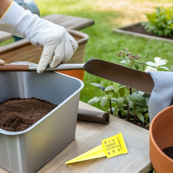 TABLZONE 8Ud Medidor De Lluvia Para Jardín Outdoor Con Lectura Clara Y Apariencia