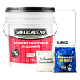 thumbnail image 1 of Impermeabilizante Impercaucho 12 Años 19L Blanco | Kit Completo con Sellador y Resanador, 1 of 5