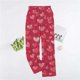 thumbnail image 1 of Puyaiuu Women's Pajama Pants With Pockets Flannel Pajama All kinds of Print Comfy Lounge Pant Fuzzy Sleep Bottoms with Pockets Gift, 1 of 4