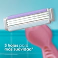thumbnail image 5 of Rastrillo para Mujer Gillette Venus Suave con 3 Hojas para Depilar 2 pzas, 5 of 5