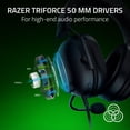 thumbnail image 2 of Razer BlackShark V2 X Xbox Gaming Headset: 50mm Drivers - Cardioid Mic - Lightweight - Comfortable, Noise Isolating Earcups - for Xbox Series X, Series S, PS5, PC, Switch via 3.5mm Audio Jack - Black, 2 of 5