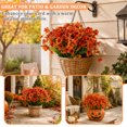 Topsome Flores de Otoño para Decoración Exterior, 12 Ramos de Flores ...