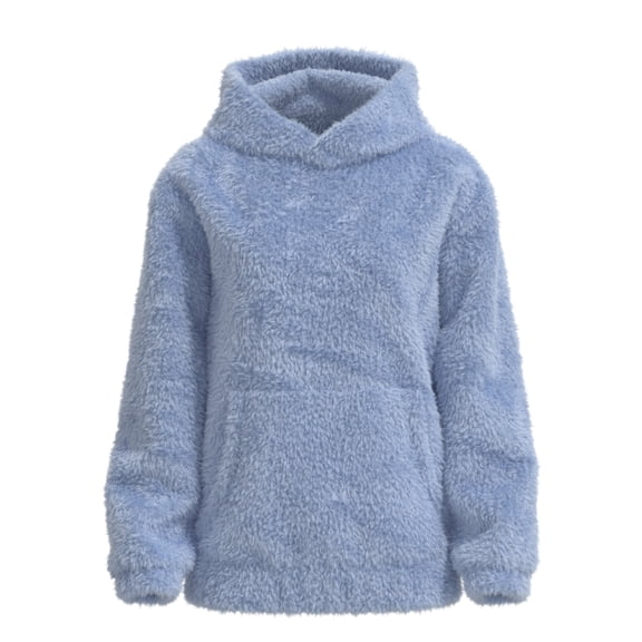 Sudadera Simply Basic para Niña Polar Azul Cielo Talla 6
