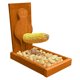 thumbnail image 2 of Comedero de madera con mazorcas y bandeja para ardillas, decorativo para exteriores., 2 of 2
