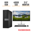 thumbnail image 1 of PC Desktop DELL Optiplex Intel Core i7 RAM 16GB SSD 480GB monitor 21.5", 1 of 2