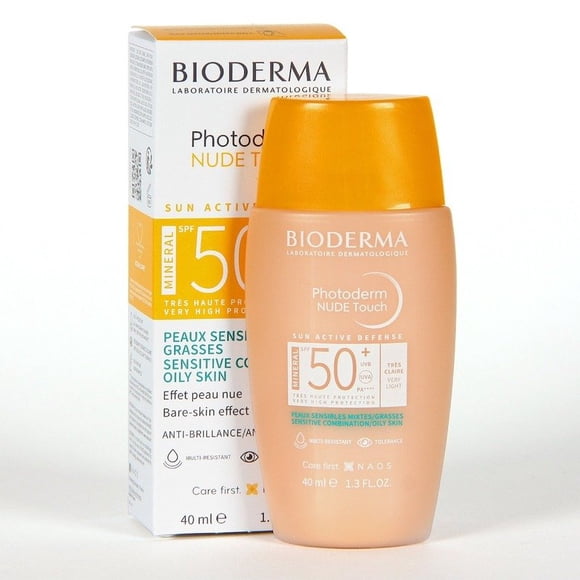 Photoderm Nude Touch Bioderma Protector solar efecto piel natural 40 ml