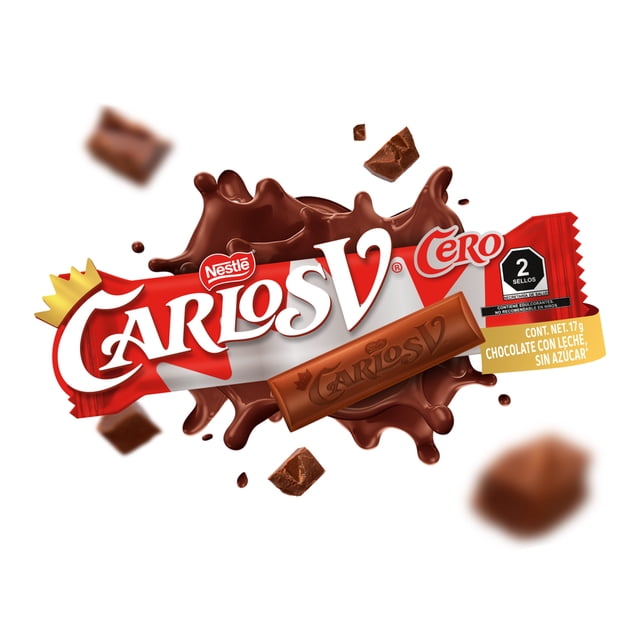 Chocolate Carlos V sin azúcar 17 g