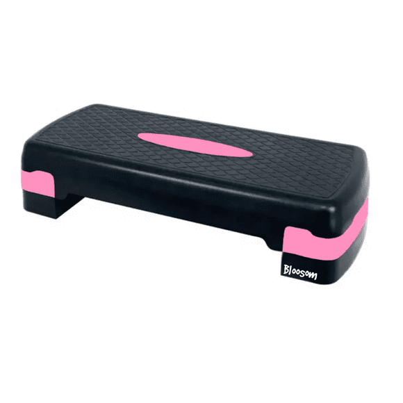 Step Banco Aerobics Bloosom Ejercicio Fitness Crossfit Ajustable Gym Rosa Palido