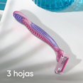 thumbnail image 4 of Rastrillo para Mujer Gillette Prestobarba3 con 3 Hojas para Depilar al Ras 2 pzas, 4 of 5