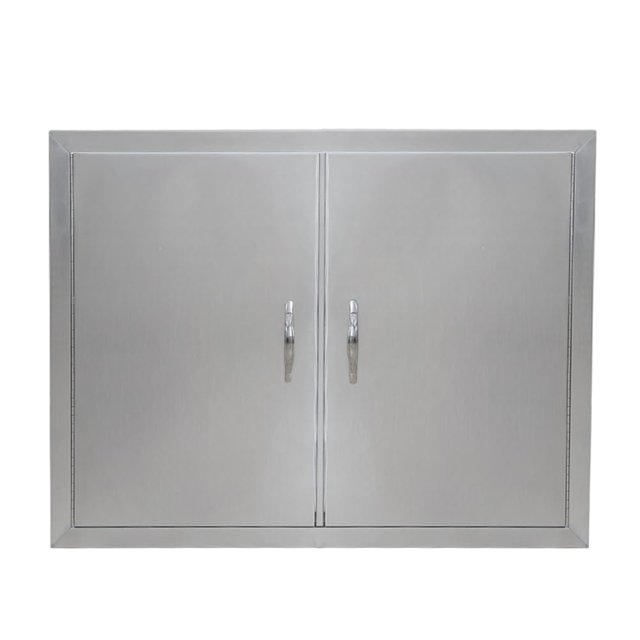 Yeshouse puerta de acero inoxidable para cocina exterior, montaje empotrado, impermeable y resistente a la corrosión, ideal para isla de barbacoa, chimenea o mueble de fregadero en exteriores