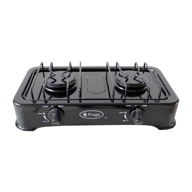 Parrilla Fraga P802 A Gas 2 Quemadores Porcelanizada negro 1 Fraga P802