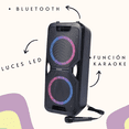thumbnail image 3 of BOCINA Bluetooth  microfono funcion KARAOKE y LUZ LED 600 W AWPOK6L, 3 of 4