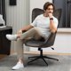 thumbnail image 2 of Silla de Oficina Ajustable Gris FurnitureR con Respaldo Alto y Reposabrazos, Sin Ruedas, 2 of 9