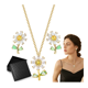 thumbnail image 2 of Collar Y Pendientes Colgantes De GirasolLAB.G, 2 of 5