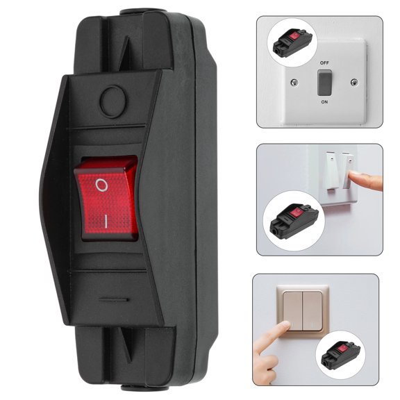 WASHWEPE Interruptor De Cable En Línea Para Lámparas De Pie Con Contactos Dobles Y Resistente