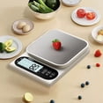 thumbnail image 1 of Báscula Digital de Cocina - Báscula de gramos de precisión 0,1g para repostería y alimentos, capacidad de 500g/1kg, plástico blanco, recargable, función de tare, 6,88x5,31x1,37 pulgadas, 1 of 6