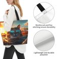 thumbnail image 3 of Easygdp Cool Cat Driving Sunset Bolsas Tote para Mujer, Bolsos de Hombro para Viaje, Bolsos de Mano de Gran Capacidad para Compras y Trabajo, 3 of 8