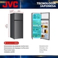 thumbnail image 2 of JVC Refrigerador Top Mount 7.3 Pies 206 Litros Despachador de Agua Congelador Superior Defrost Control Mecánico de Temperatura Charolas de Cristal Templado Acero, 2 of 8