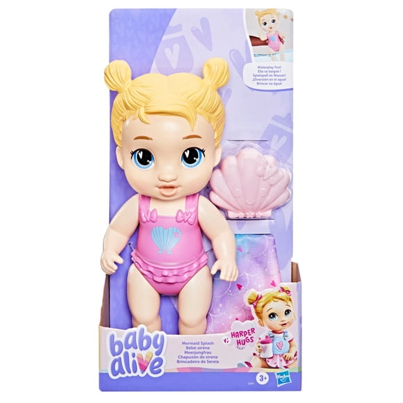 Muñeca Hasbro Baby Alive Chapuzón de Sirena Harper Hugs