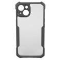 thumbnail image 2 of Funda de silicona para teléfono, antigolpes, disipación de calor, fina, protección de lente, accesorio para teléfono con protector de pantalla para iPhone, color negro, para iPhone 13 mini, 2 of 12