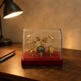 thumbnail image 3 of perfecl Mini Metal Drum Kit Collectible Tiny Drum Set Ornament Fine Craft Display Music Decor, 3 of 7