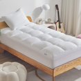 thumbnail image 1 of Cubrecolchón SLEEP ZONE, tamaño doble, extra grueso, blanco, 1 of 8