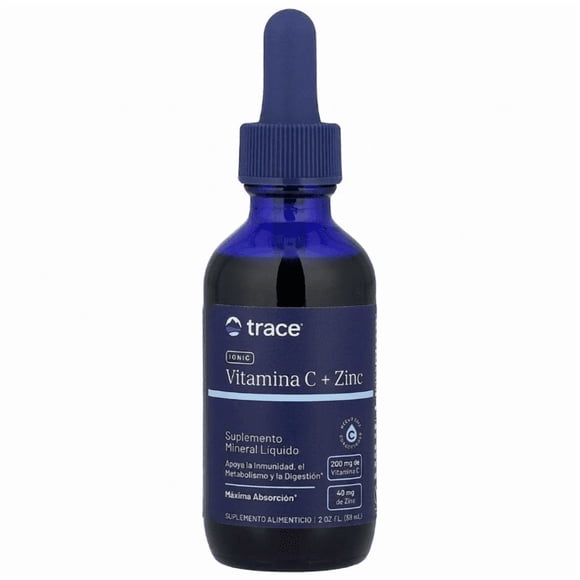 TRACE MINERALS |Zinc iónico + Vitamina C 2 oz | 59 ml